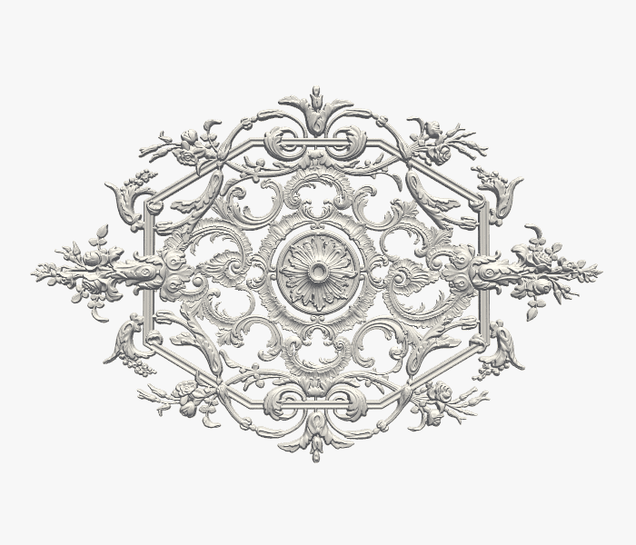 Rosetón rectangular 001