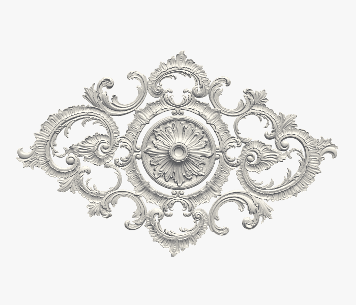 Rosetón rectangular 008