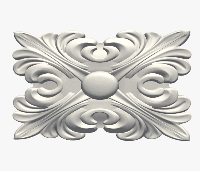 Rosetón rectangular 044