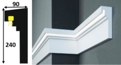 Cornisa led exterior 012