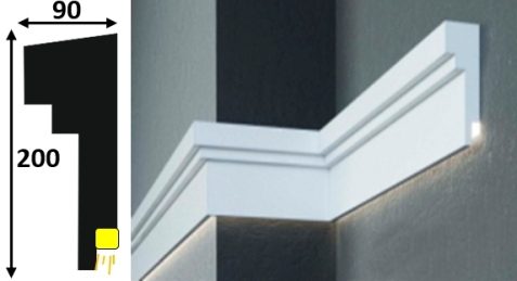 Cornisa led exterior 015